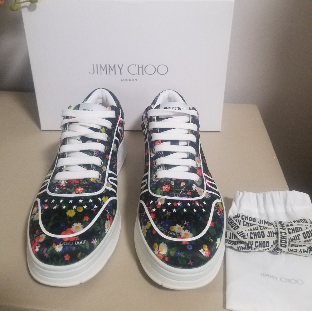 Jimmy Choo Hawaii Sneakers Sz 38.5
